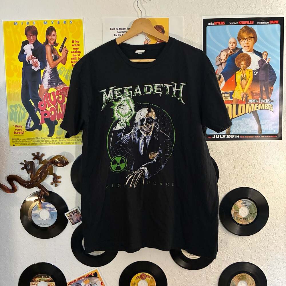 Megadeth Rust In Peace Vic Target Anniversary Black T-Shirt